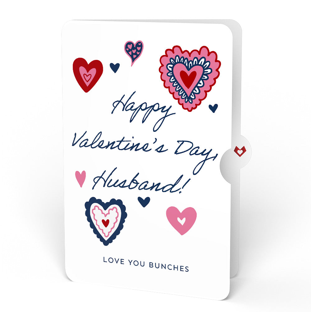 Everlasting Rose Valentine HeartFelt Charm Card™ and Sentiment Set for Husband