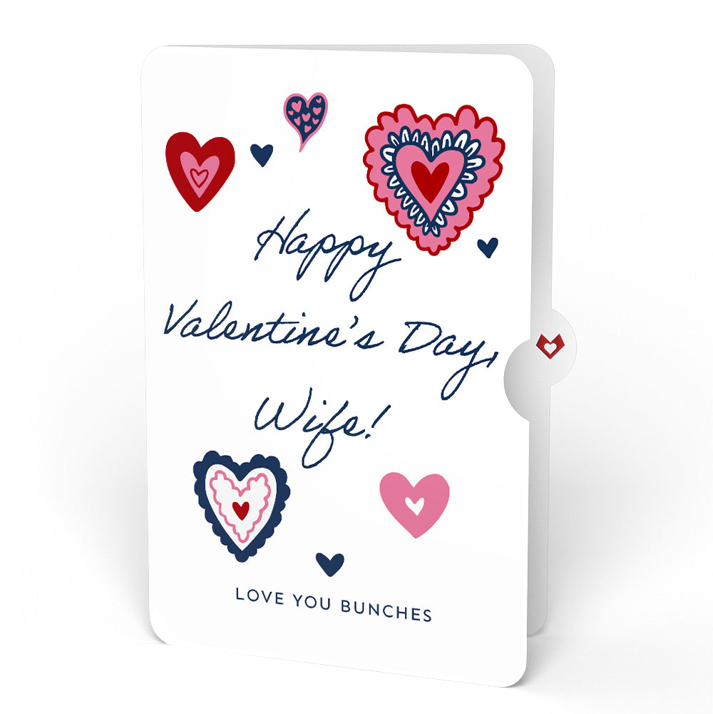 Everlasting Rose Valentine HeartFelt Charm Card™ and Sentiment Set for Wife