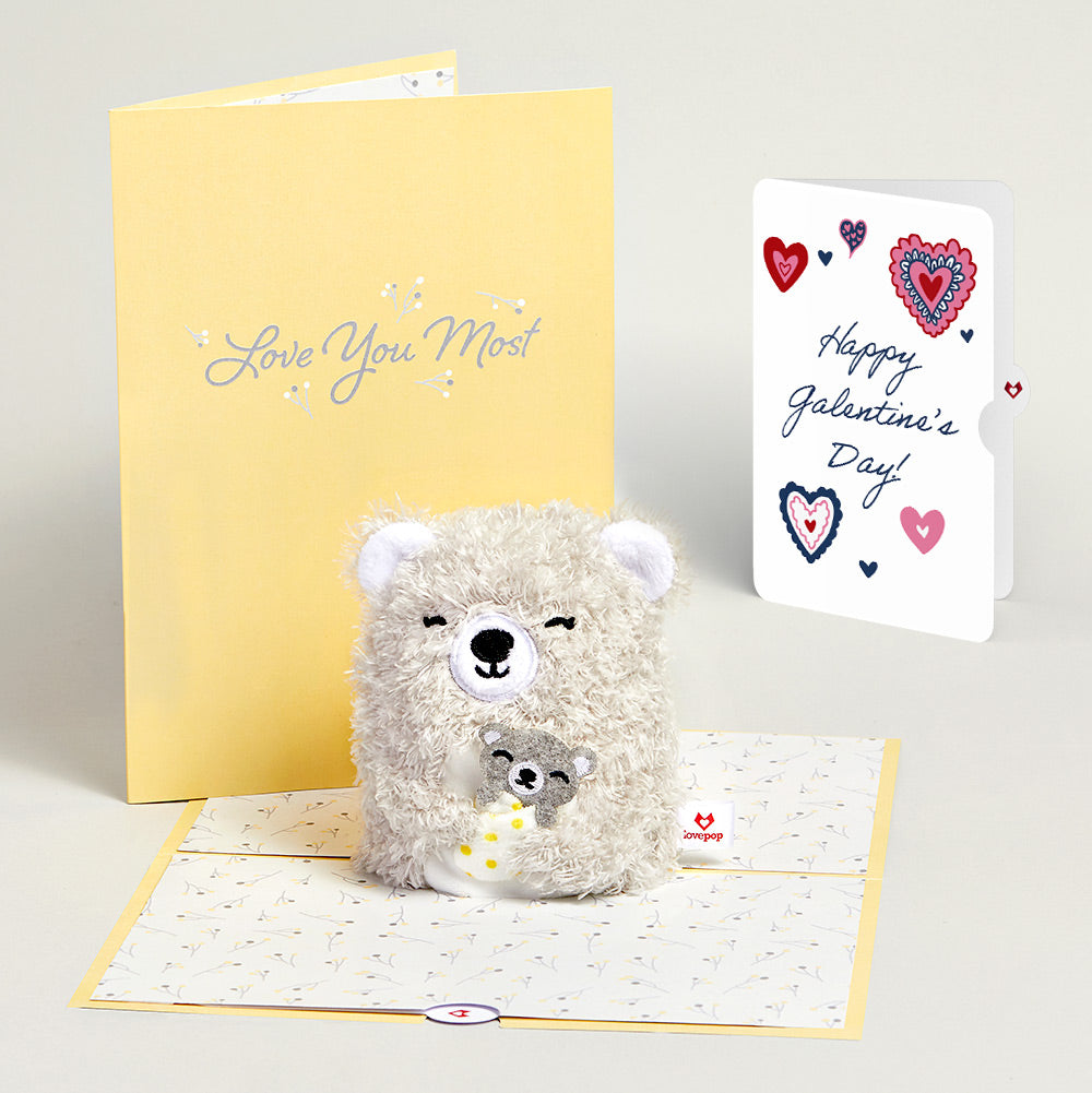 'Love You Most' Mama Bear Galentine's Day Plushpop Card and Sentiment Set