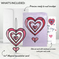 Spinning Heart Valentine Suncatcher Card and Sentiment Set for Kiddo