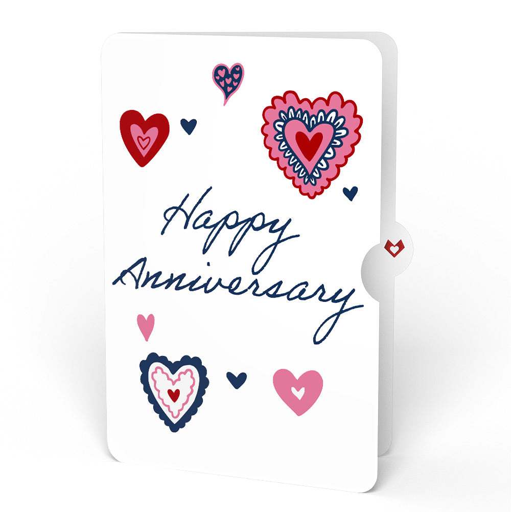 Spinning Heart Anniversary Suncatcher Card and Sentiment Set