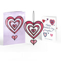 Spinning Heart Valentine Suncatcher Card and Sentiment Set for Daughter