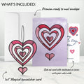 Spinning Heart Valentine Suncatcher Card and Sentiment Set for Daughter
