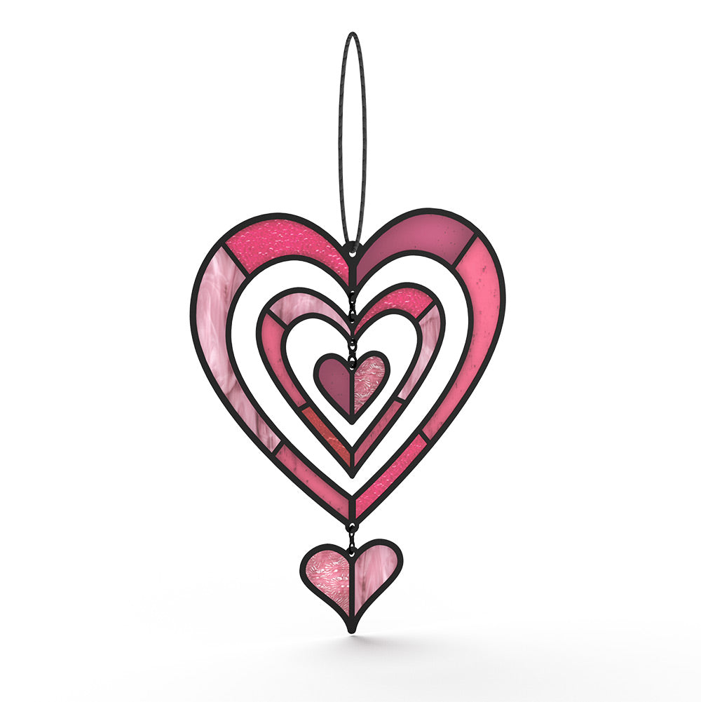 Spinning Heart Birthday Suncatcher Card and Sentiment Set for Mom