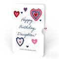 Spinning Heart Birthday Suncatcher Card and Sentiment Set for Daughter
