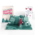 Searching for a Valentine Like You Bigfoot Pop-Up Card and Sentiment Set for Mom