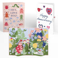Hey, Love Bug! Pop-Up Card and Heart Motif Anniversary Sentiment Set