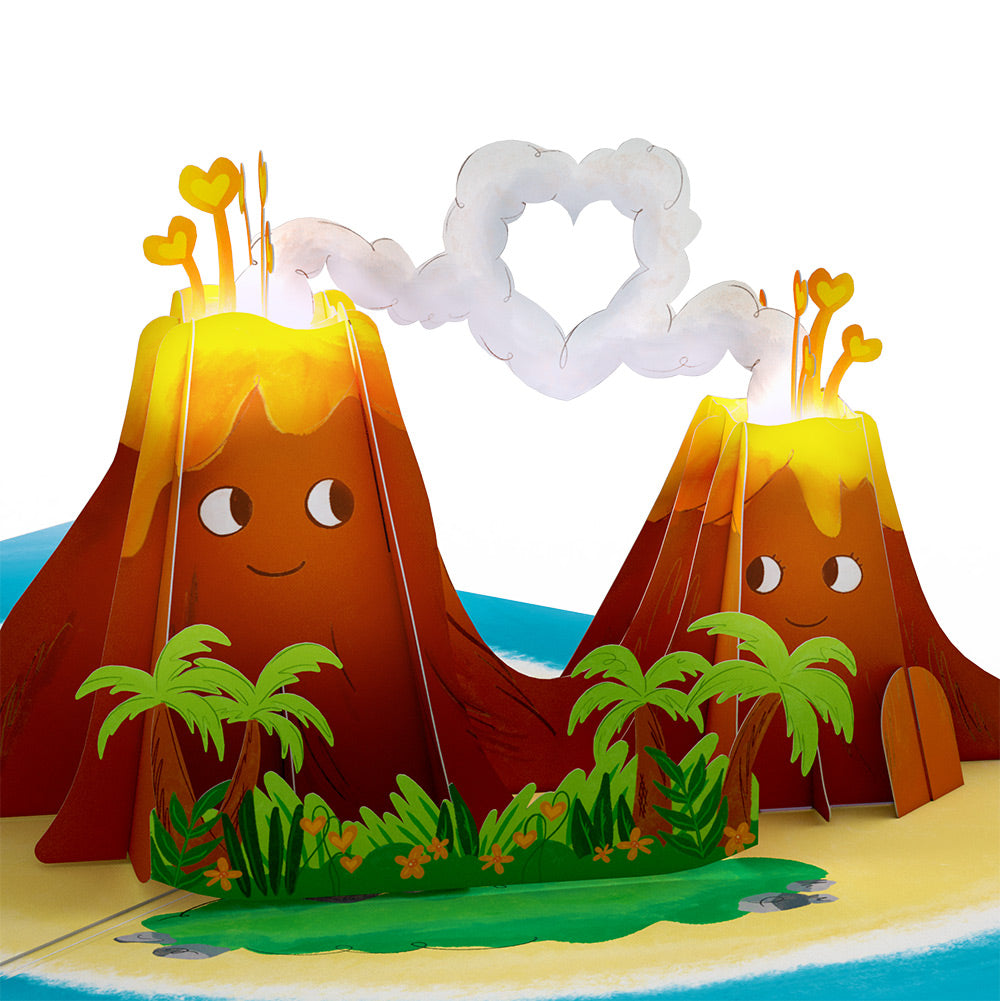 I Lava You Light-Up Pop-Up Card and Heart Motif Valentine Sentiment Set