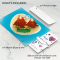 I Lava You Light-Up Pop-Up Card and Heart Motif Valentine Sentiment Set for Husband