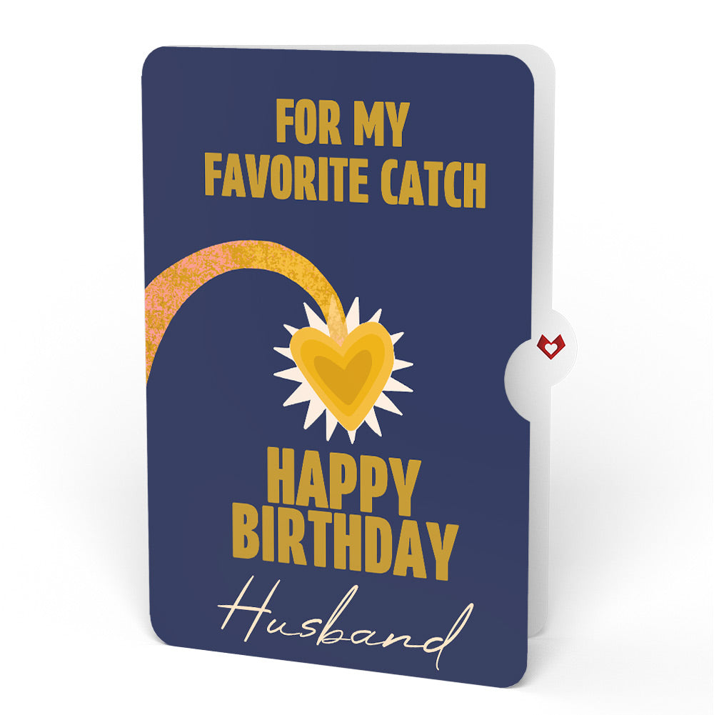 You Are My Sunshine Anglerfish Birthday Pop-Up Card and Sentiment Set for Husband