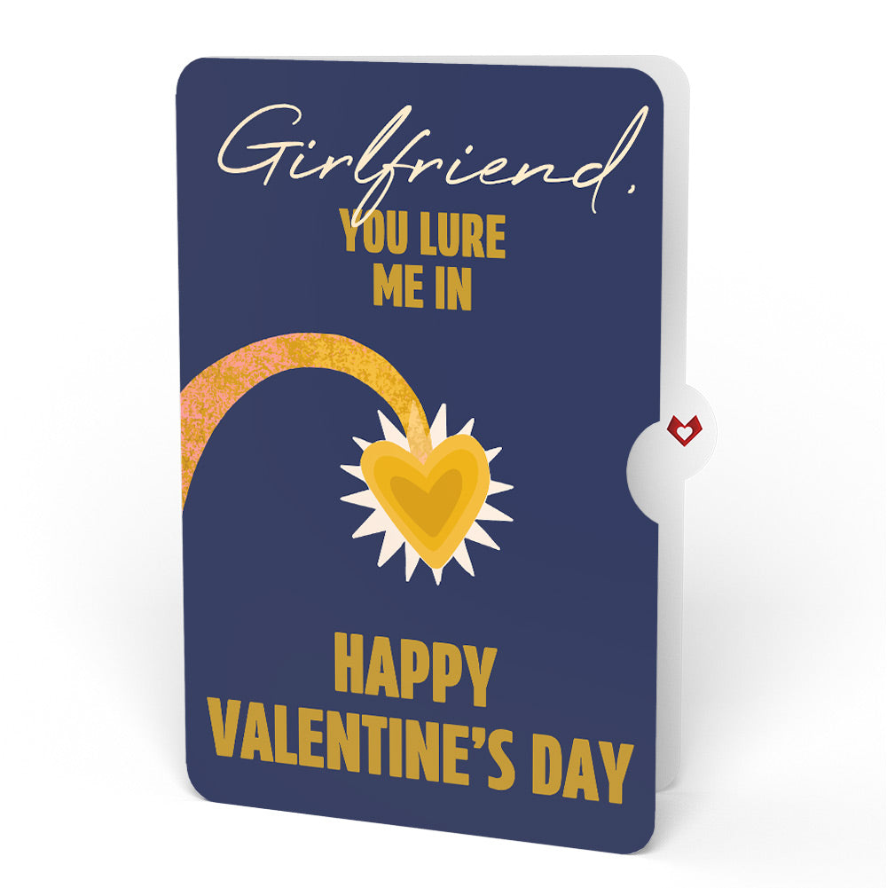 You Are My Sunshine Anglerfish Valentine Pop-Up Card and Sentiment Set for Girlfriend