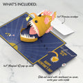 You Are My Sunshine Anglerfish Valentine Pop-Up Card and Sentiment Set for Girlfriend