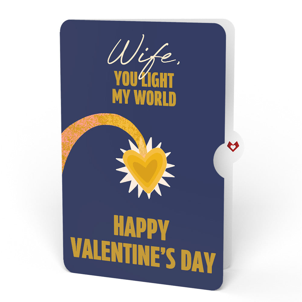 You Are My Sunshine Anglerfish Valentine Pop-Up Card and Sentiment Set for Wife