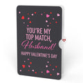 So Glad We Swiped Right Valentine Pop-Up Card and Sentiment Set for Husband