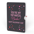So Glad We Swiped Right Valentine Pop-Up Card and Sentiment Set for Babe