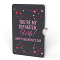 So Glad We Swiped Right Valentine Pop-Up Card and Sentiment Set for Wife