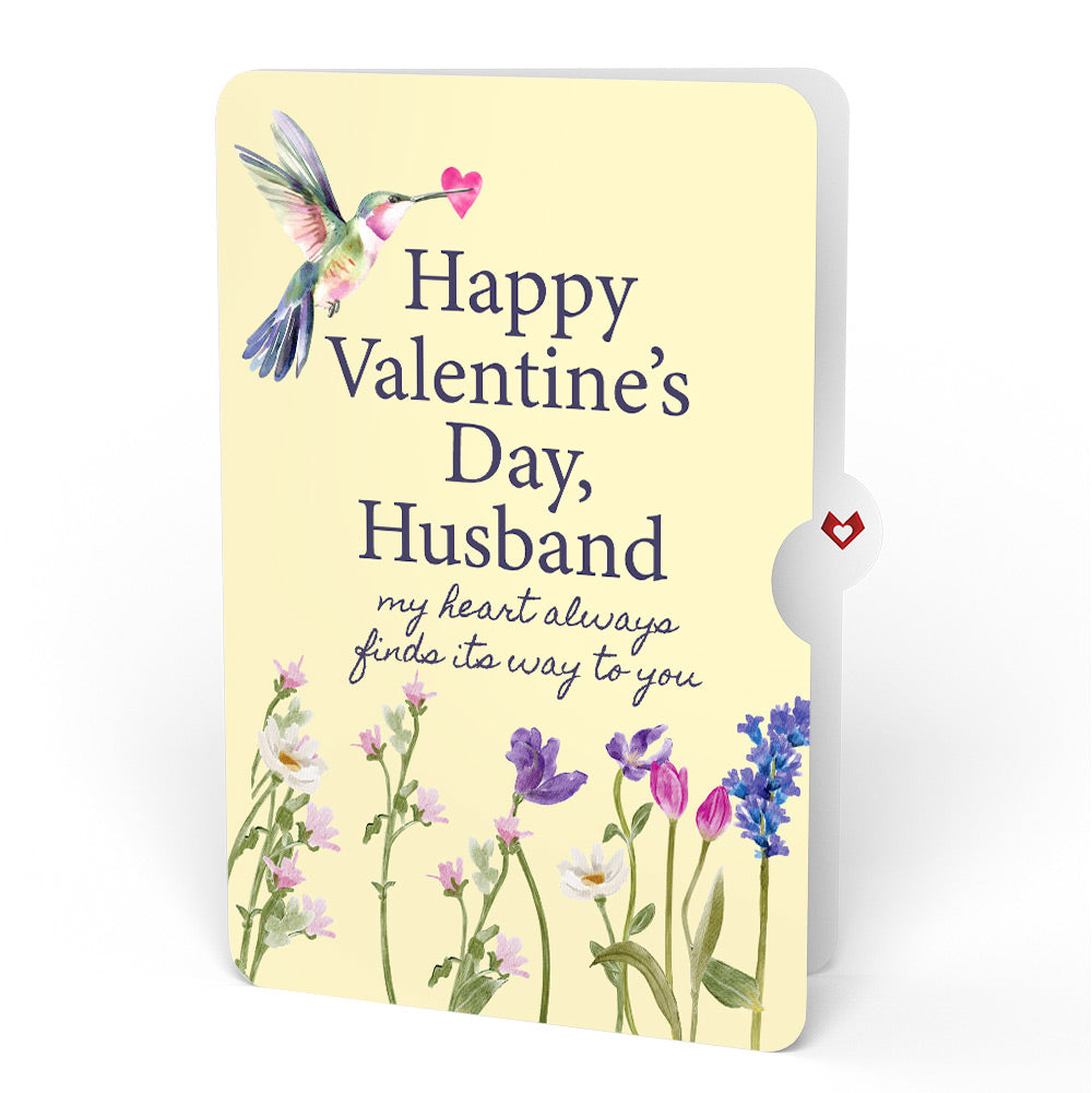 Love in Bloom Hummingbird Valentine Pop-Up Card and Sentiment Set for Husband