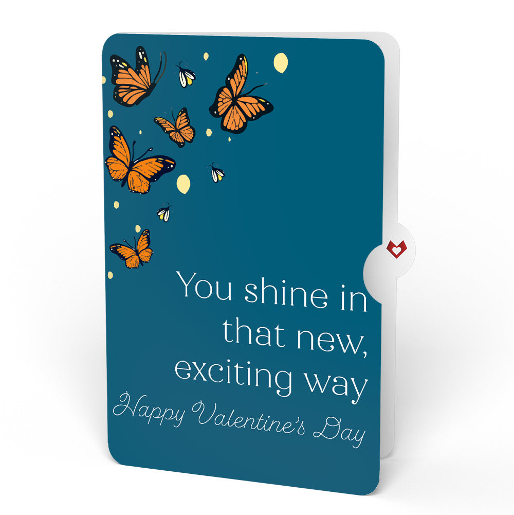 Thinking of You Butterfly Jar Valentine Light-Up Pop-Up Card and Sentiment Set