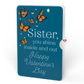 Thinking of You Butterfly Jar Valentine Light-Up Pop-Up Card and Sentiment Set for Sister
