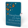 Thinking of You Butterfly Jar Valentine Light-Up Pop-Up Card and Sentiment Set for Daughter