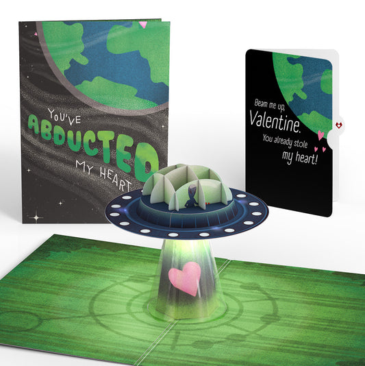 You've Abducted My Heart Valentine Light-Up Pop-Up Card and Sentiment Set