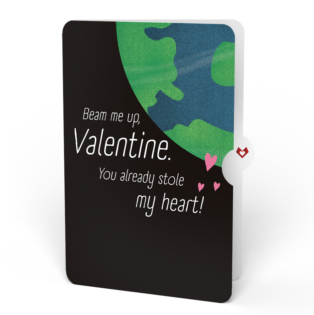 You've Abducted My Heart Valentine Light-Up Pop-Up Card and Sentiment Set