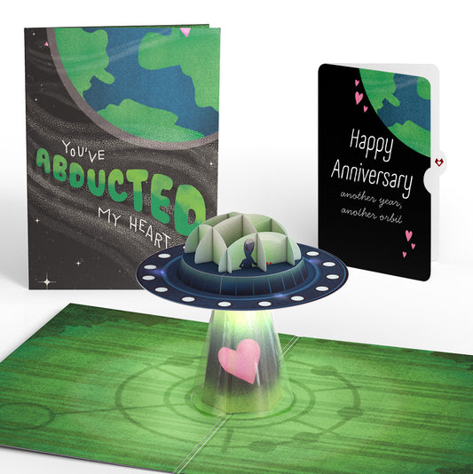 You've Abducted My Heart Anniversary Light-Up Pop-Up Card and Sentiment Set