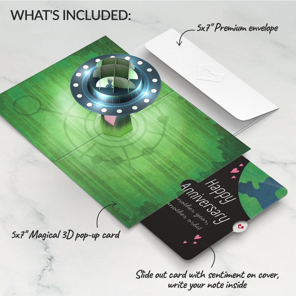 You've Abducted My Heart Anniversary Light-Up Pop-Up Card and Sentiment Set