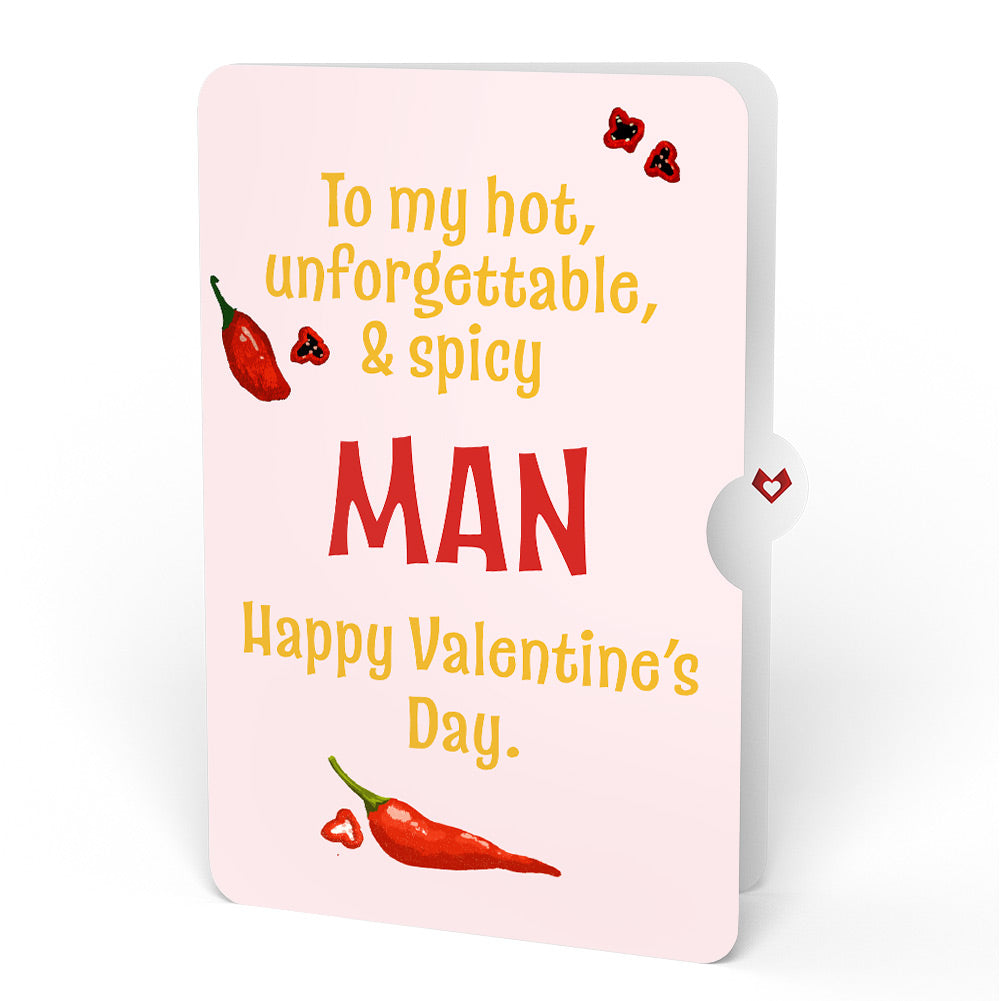 You’re So Hot - Hot Sauce Valentine Pop-Up Card and Sentiment Set for Him