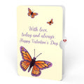 Monarch Butterfly Valentine Pop-Up Card and Butterfly Kisses Sentiment Set