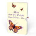 Monarch Butterfly Valentine Pop-Up Card and Sentiment Set for Mom