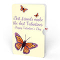 Monarch Butterfly Valentine Pop-Up Card and Sentiment Set for Best friend