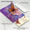Monarch Butterfly Valentine Pop-Up Card and Sentiment Set for Best friend