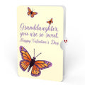 Monarch Butterfly Valentine Pop-Up Card and Sentiment Set for Granddaughter