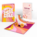 Let the Good Times Roll Roller Skate Valentine Pop-Up Card and Sentiment Set for Sister