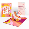Let the Good Times Roll Roller Skate Valentine Pop-Up Card and Sentiment Set for Daughter
