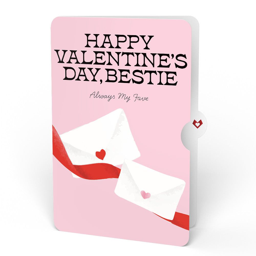 French Love Dog Valentine Plushpop Card and Sentiment Set for Best friend