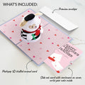 French Love Dog Valentine Plushpop Card and Sentiment Set for Teacher