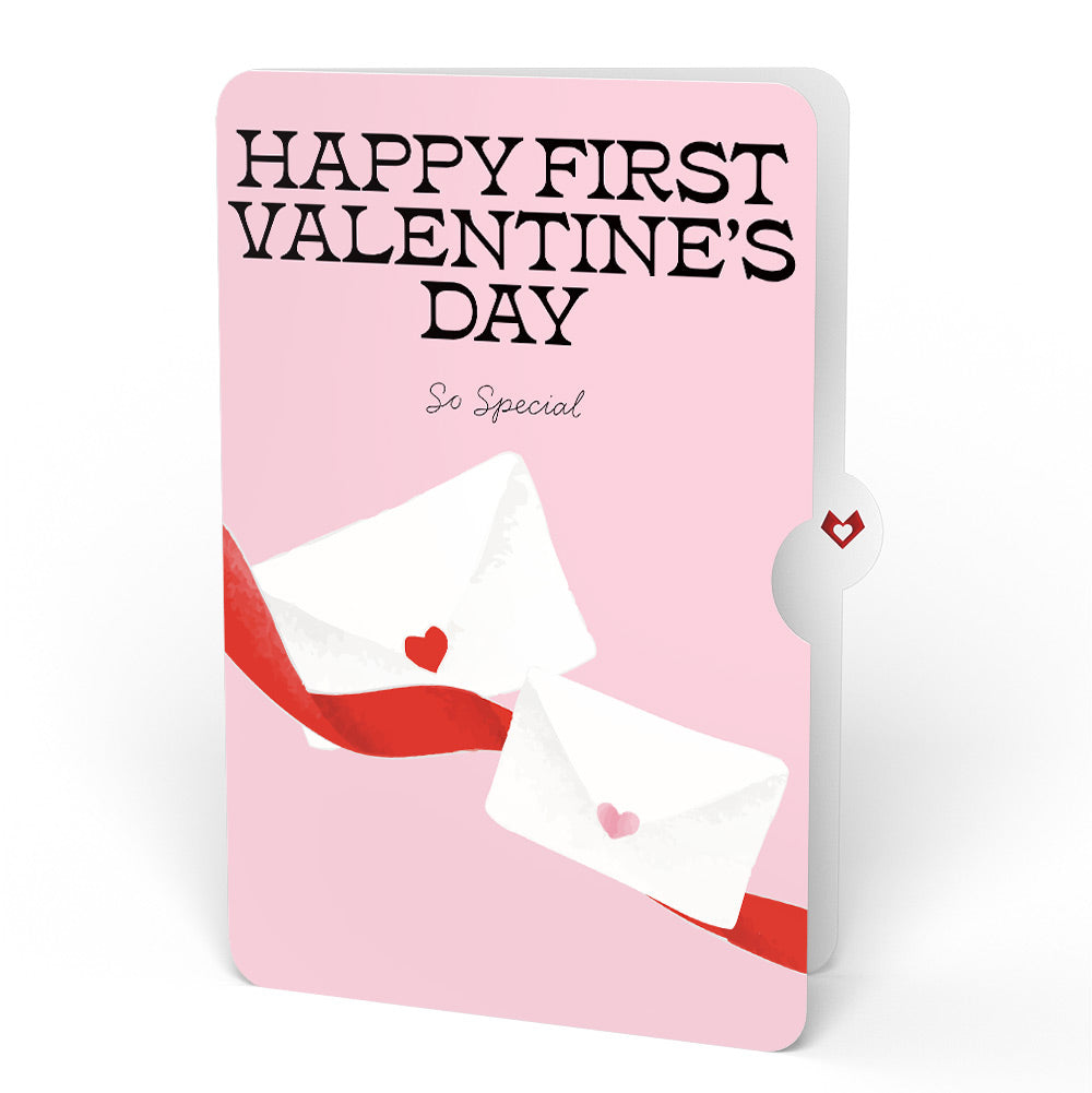 French Love Dog First Valentine Plushpop Card and Sentiment Set