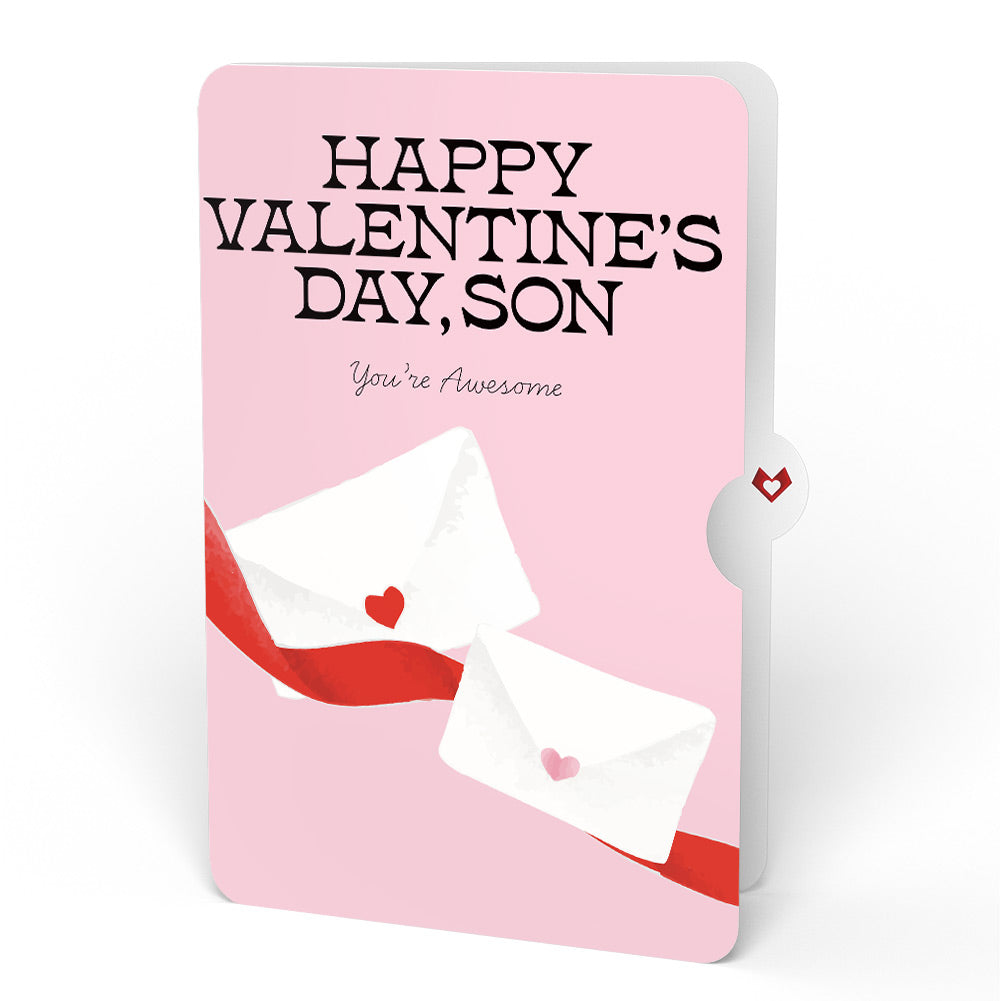 French Love Dog Valentine Plushpop Card and Sentiment Set for Son