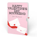 French Love Dog Valentine Plushpop Card and Sentiment Set for Boyfriend