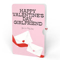 French Love Dog Valentine Plushpop Card and Sentiment Set for Girlfriend