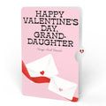 French Love Dog Valentine Plushpop Card and Sentiment Set for Granddaughter