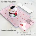 French Love Dog Valentine Plushpop Card and Sentiment Set for Granddaughter