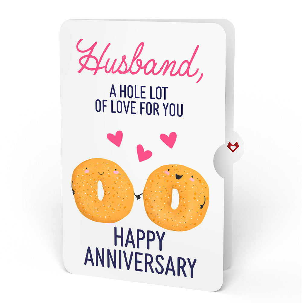 You Are My Everything Bagel Anniversary Pop-Up Card and Sentiment Set for Husband