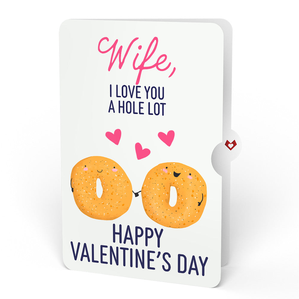 You Are My Everything Bagel Valentine Pop-Up Card and Sentiment Set for Wife
