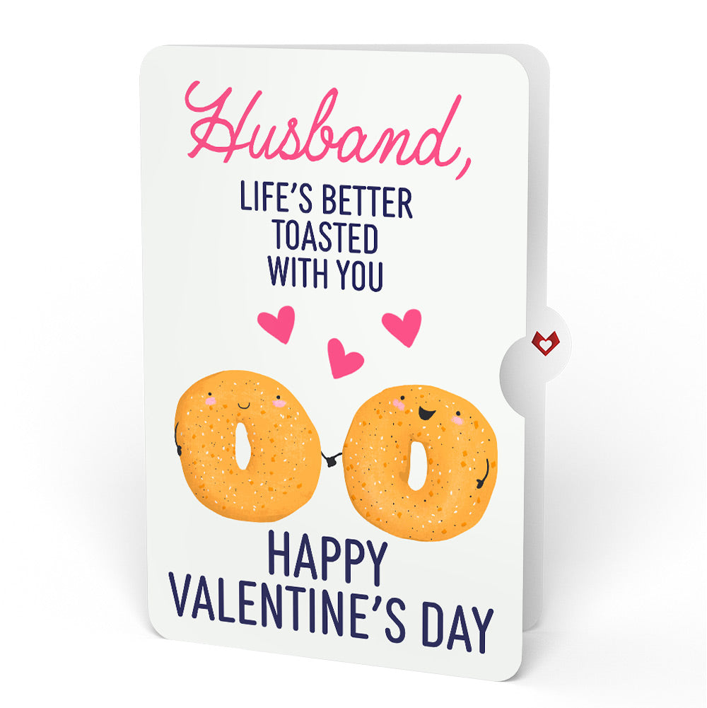 You Are My Everything Bagel Valentine Pop-Up Card and Sentiment Set for Husband