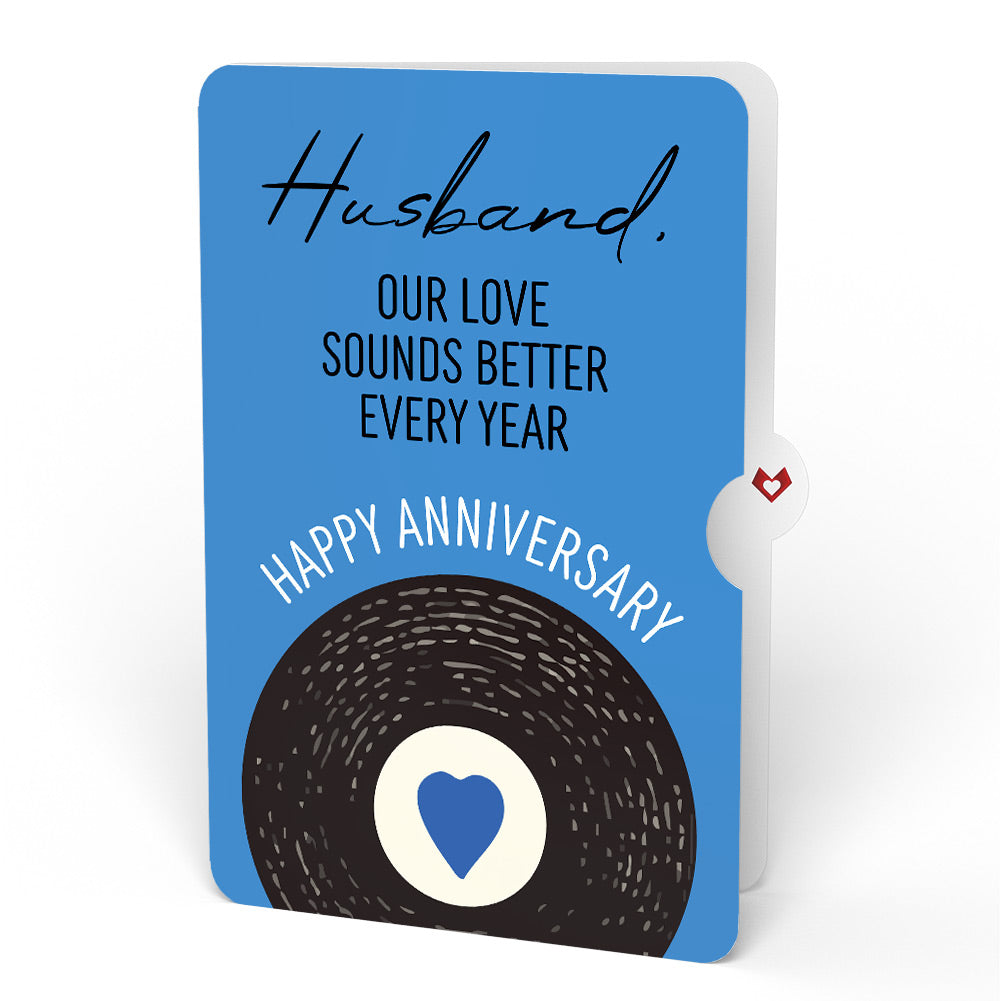 It Had to Be You Anniversary Music and Light Pop-Up Card and Sentiment Set for Husband