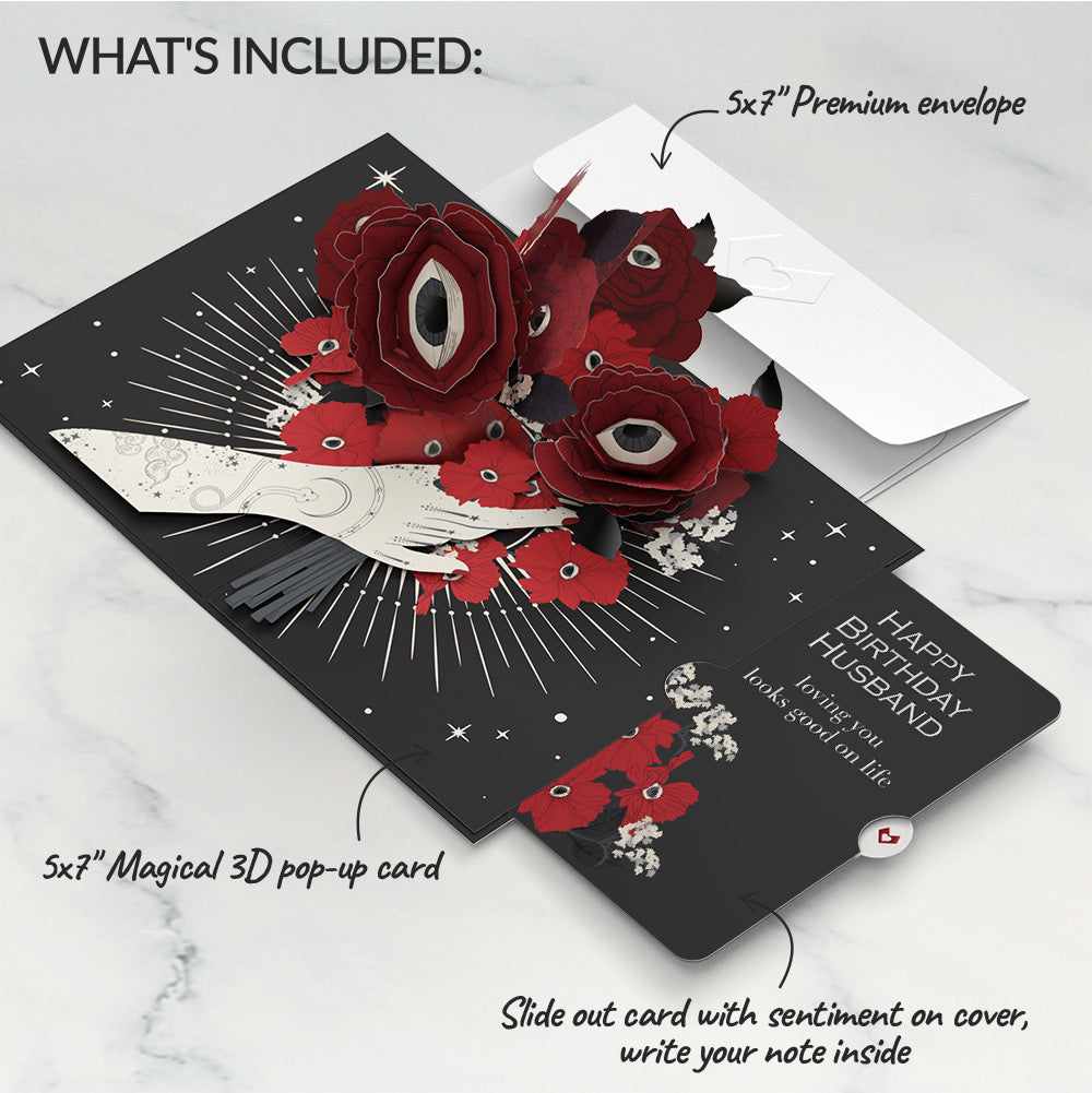 Only Have Eyes for You Birthday Pop-Up Card and Sentiment Set for Husband