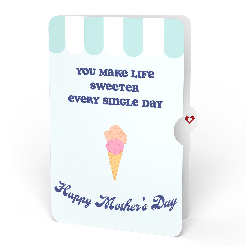 Sweet Day Ice Cream Mother’s Day Pop-Up Card and Sentiment Set for Mom